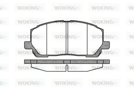 Колодки дискового тормоза WOKING P955300
