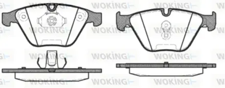 Колодки гальмівні WOKING P957330