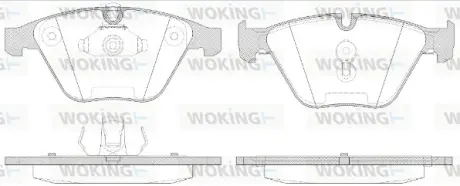 Колодки гальмівні WOKING P957350