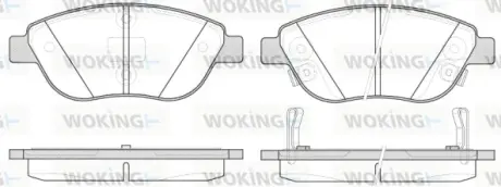Колодки гальмівні WOKING P9593.32