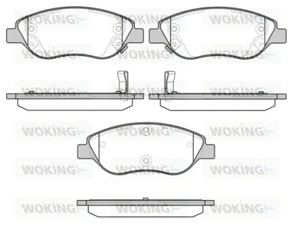 Колодки гальмівні WOKING P9603.12