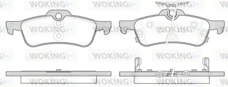 Колодки гальмівні WOKING P962312
