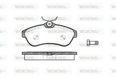 Колодки гальмівні (передні) Citroen C2/С3 03- WOKING P9803.00