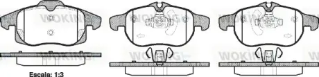 Колодки гальмівні диск. перед. (вир-во Remsa) Opel Vectra C ATE ver. (P9883.40) WOKING P988340