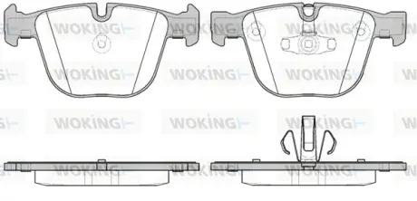 Гальмівна колодка дискова Woking  WOKING P9923.20