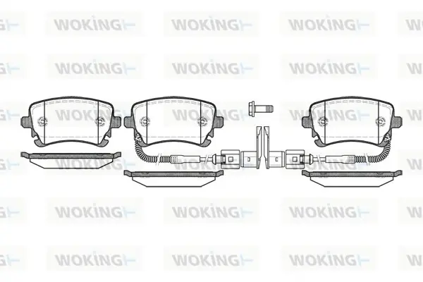 Гальмівна колодка дискова Woking WOKING P9973.02 (фото 1)