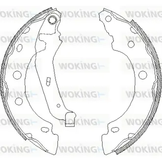 Гальмівна колодка барабанна Woking WOKING Z4043.00