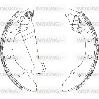 Гальмівні колодки 100/80/Cordoba/Fabia/Felicia/Fox/Ibiza/Lupo/Passat (76-15) WOKING Z404600