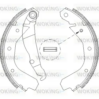 Колодки гальмівні WOKING Z408800
