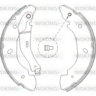Гальмівна колодка барабанна Woking WOKING Z4107.00