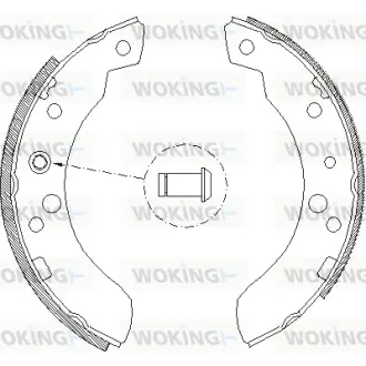 Гальмівна колодка барабанна Woking WOKING Z4111.00
