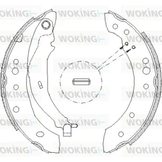 Колодки гальмівні WOKING Z414901