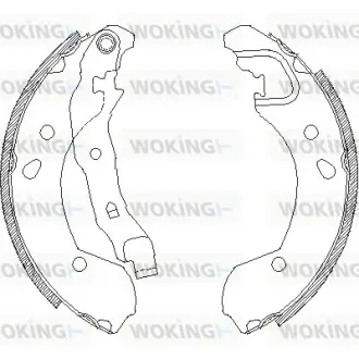 Колодки гальмівні бараб. задн. (вир-во Remsa) Nissan Micra III Note / Clio III (Z4168.00) WOKING Z416800