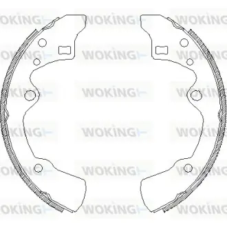 Гальмівна колодка барабанна Woking WOKING Z4183.00