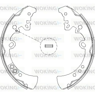 Колодки гальмівні WOKING Z421800