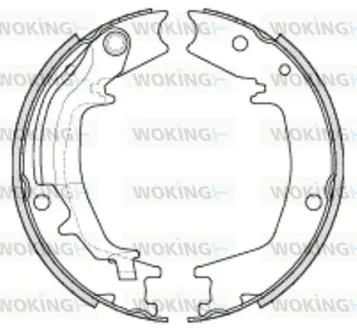 Гальмівна колодка барабанна Woking WOKING Z4235.00