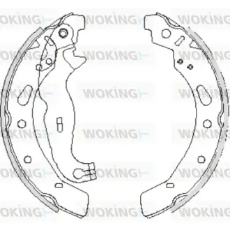 Колодки гальмівні (задні) Ford Fiesta 08- (барабанні) (200x32) WOKING Z4242.00