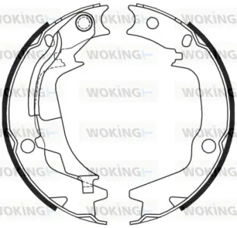 Колодки гальмівні WOKING Z424400