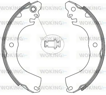 Колодки гальмівні WOKING Z425700