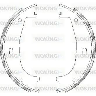 Колодки гальмівні WOKING Z4406.00
