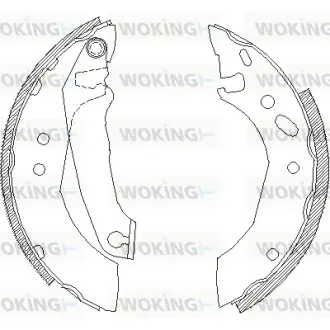 Гальмівна колодка барабанна Woking WOKING Z4507.00