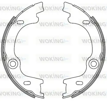Комлект тормозных накладок WOKING Z463000