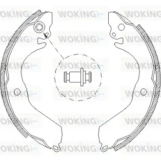 Гальмівна колодка барабанна Woking WOKING Z4647.00