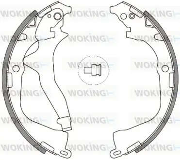 Колодки гальмівні бараб. задн. (вир-во Remsa) VW Amarok 10> (Z4648.00) WOKING Z464800