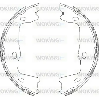 Гальмівна колодка барабанна Woking WOKING Z4651.00