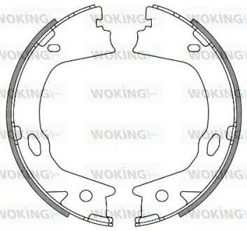 Колодки барабанного тормоза WOKING Z465700