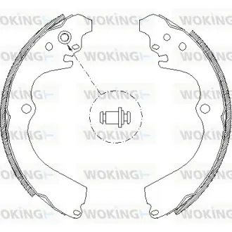 Гальмівна колодка барабанна Woking WOKING Z4663.00