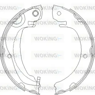 Колодки гальмівні бараб. задн. (вир-во Remsa) Toyota Corolla verso 1.6 04-09,Toyota Corolla verso 1.8 04-09 (Z4680.00) WOKING Z468000