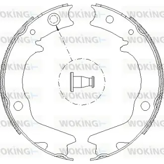 Гальмівна колодка барабанна Woking  WOKING Z4702.00