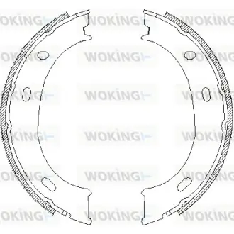 Колодки тормозные WOKING Z4710.01