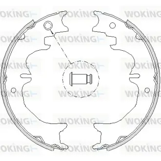 Гальмівна колодка барабанна Woking WOKING Z4727.00
