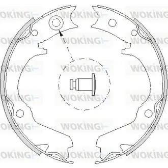 Колодки гальмівні WOKING Z473400
