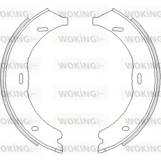 Колодки ручника MB Vito (W639) 03- (186x20) WOKING Z474500