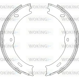 Колодки барабанного тормоза WOKING Z474600