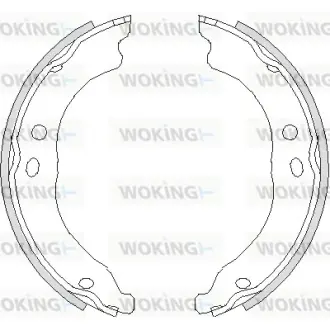 Колодки стоянкового гальма (вир-во Remsa) PSA Boxer Jumper, Fiat Ducato 06> (Z4750.00) WOKING Z475000