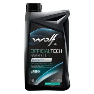 Масло моторное, OFFICIALTECH LL III Motor Oil, SAE 5W-30, 1L WOLF 8307416