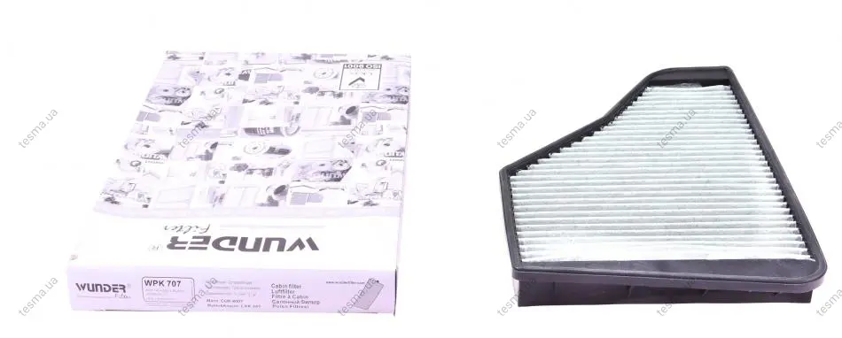 Фильтр салона, угольный WUNDER FILTER WPK 707 (фото 1)