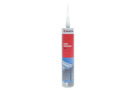 Клей-герметик комбінований поліуретановий K+D (300ml) (чорний) WURTH 08901003