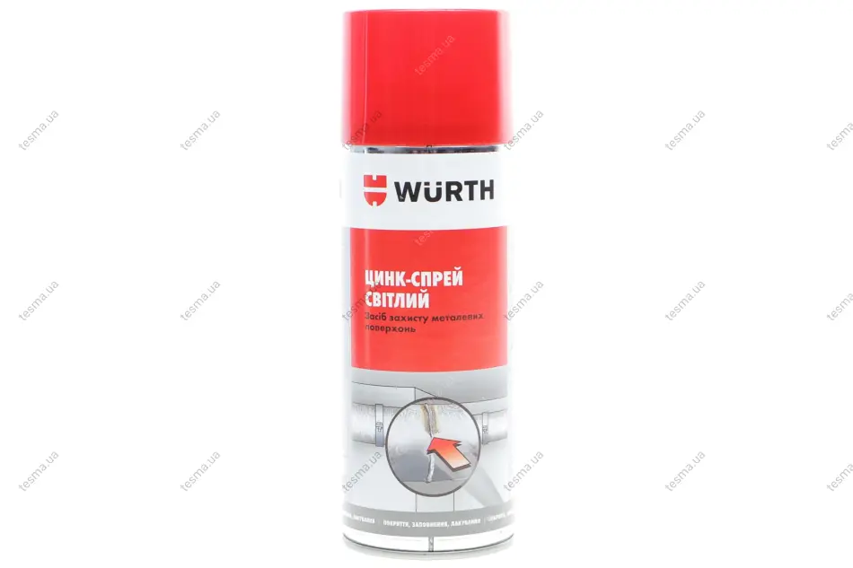 Цинк-спрей для точкової зварки (400ml) (світлий) WURTH 0893113114 (фото 1)
