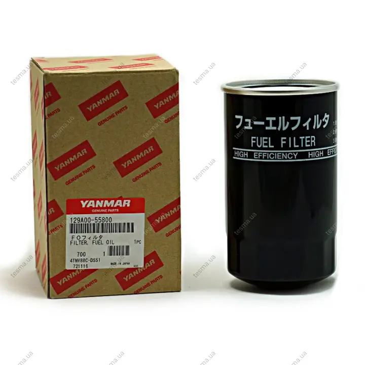 Fuel filter, Spin-On. Фильтр топливный, накручиваемый YANMAR 129A0055800 (фото 1)