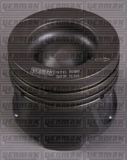 Поршень с кольцами і пальцем (размер отв. 76,00 / STD) RENAULT Kangoo, Megane, 1.5 dCi 08-, (4 цл.) (K9K 837/846 Euro5 95-110PS / OM607.951 OM607 DE 15…) YENMAK 3104185000