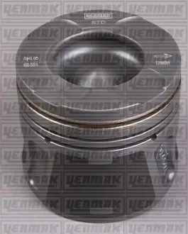 Поршень с кольцами і пальцем (размер отв. 69.60/STD) OPEL Astra H 1.3CDTI(199A3000 Multijet Fiat / Opel Ortak motor) YENMAK 3104289000