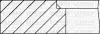 Комплект поршневих кілець (на 1 поршень) VW LT 2.5TDI (81.51/0.5) (2.5/2/3) YENMAK 9109318050
