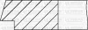 комплект поршневих кілець (на 1 поршень) (76,00/ +1,00) (1,5/1,5/4,0) kadett D/E, ascona, 1.3 (C 1,3 YENMAK 9109801100 - фото 2