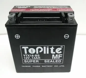 Мотоакумулятор TOPLITE YUASA YTX16-BS