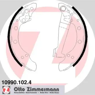 Комплект тормозных колодок ZIMMERMANN 109901024